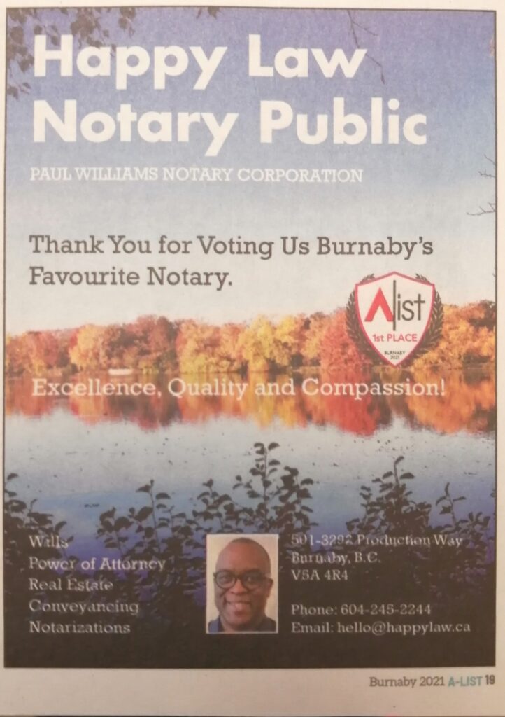 Burnaby's Best Notary Public